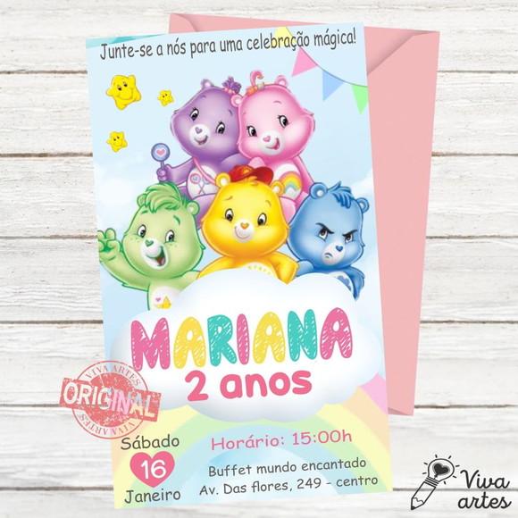Convite Digital Ursinhos Carinhosos