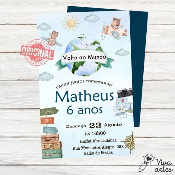 Convite Digital Volta ao Mundo