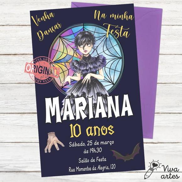 Convite Digital Wandinha Addams