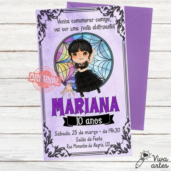 Convite Digital Wandinha Addams