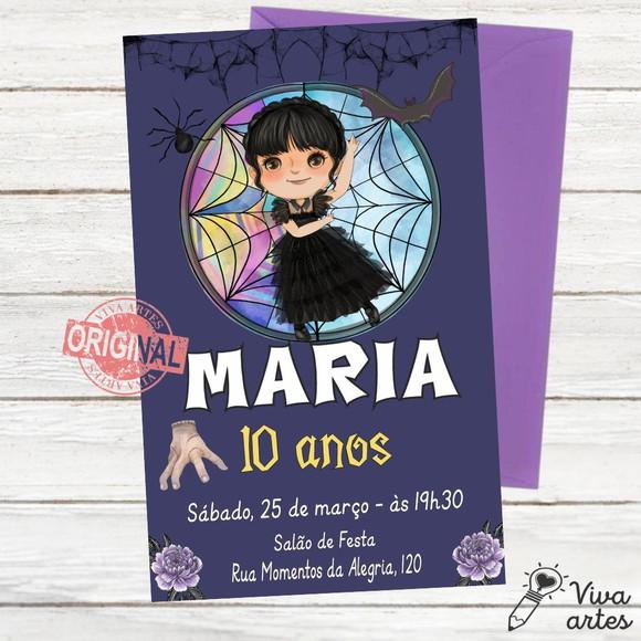 Convite Digital Wandinha Addams