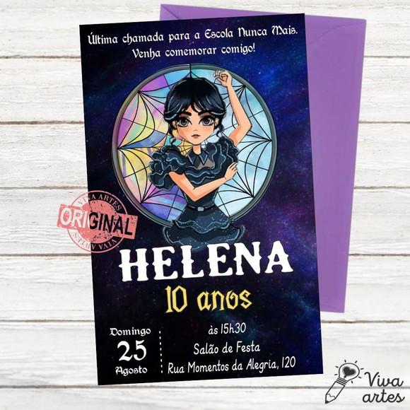 Convite Digital Wandinha Addams