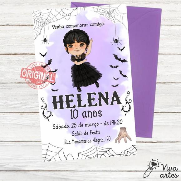 Convite Digital Wandinha Addams