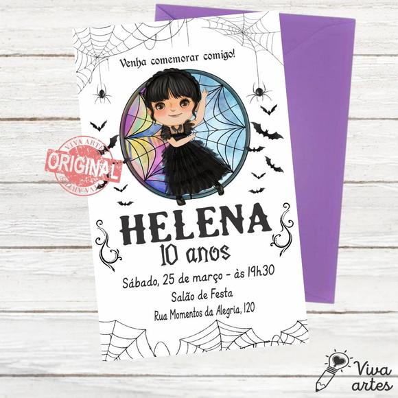 Convite Digital Wandinha Addams
