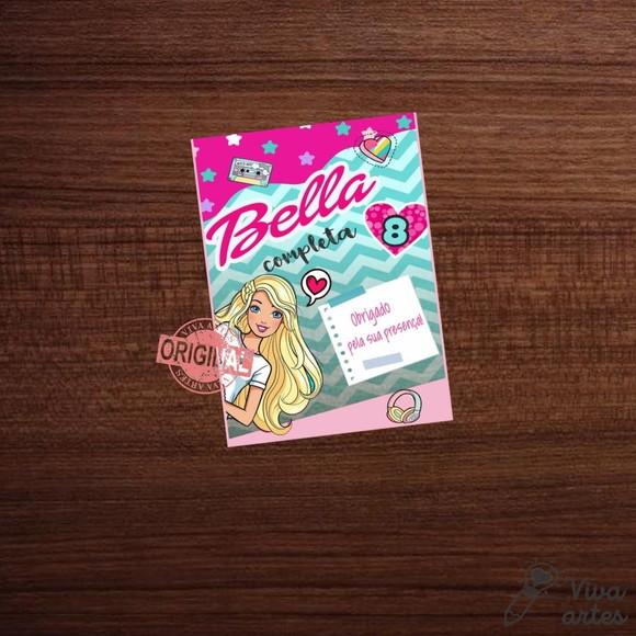 Tag Lembrancinha Barbie Arquivo Digital