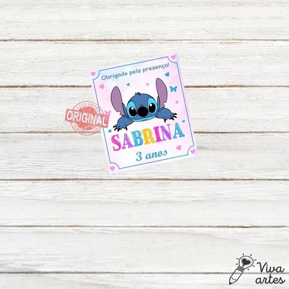 Tag Lembrancinhas Digital Lilo e Stitch