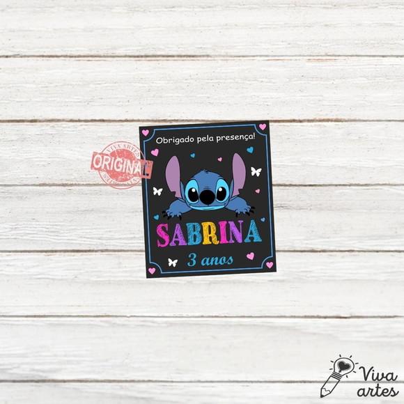 Tag Lembrancinhas Digital Lilo e Stitch