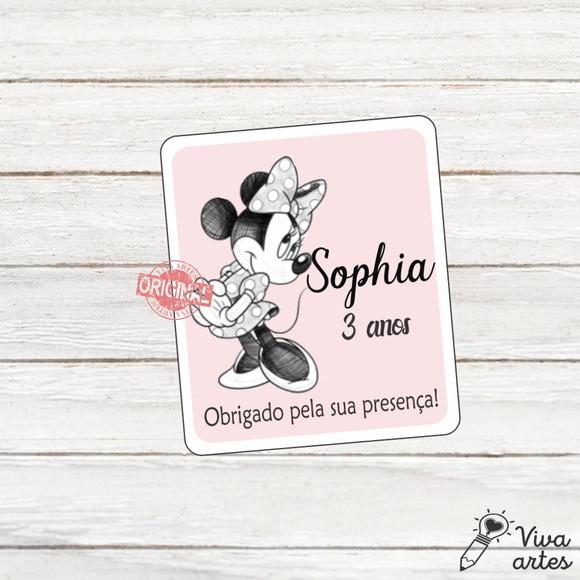 Tag Lembrancinhas Digital Minnie