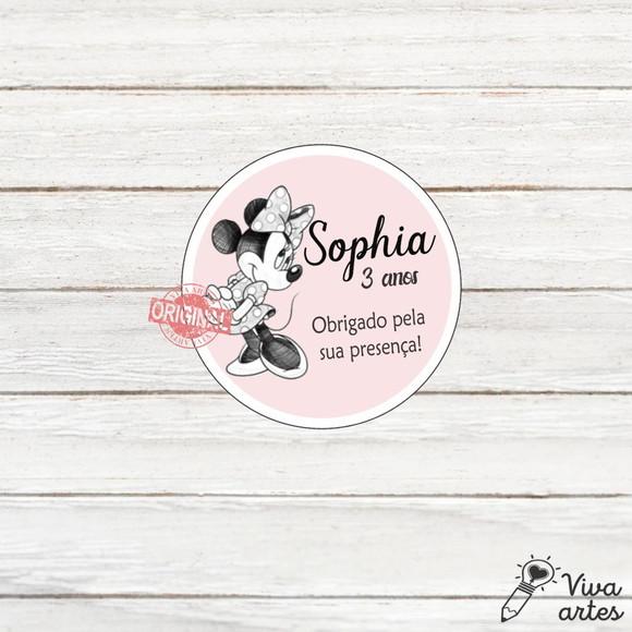 Tag Lembrancinhas Digital Minnie