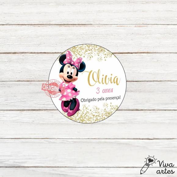 Tag Lembrancinhas Digital Minnie