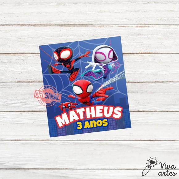 Tag Lembrancinhas Digital Spider Man