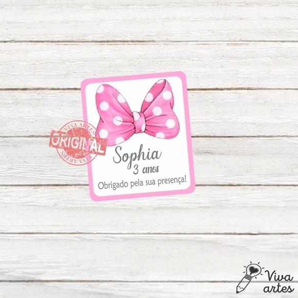 Tag Lembrancinhas Digital Minnie