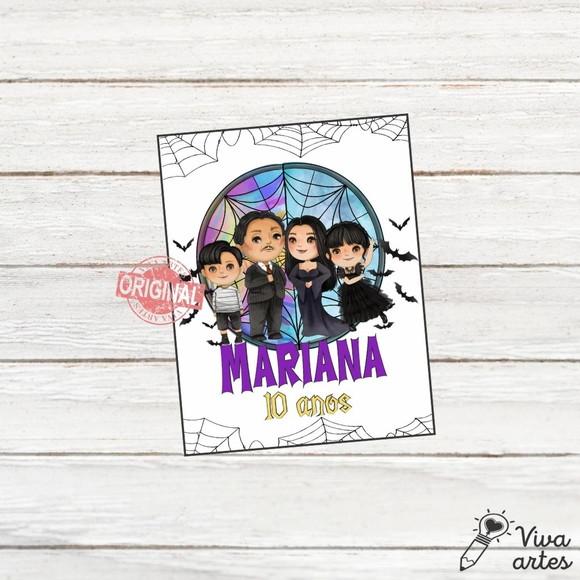 Tag Lembrancinhas Digital Wandinha