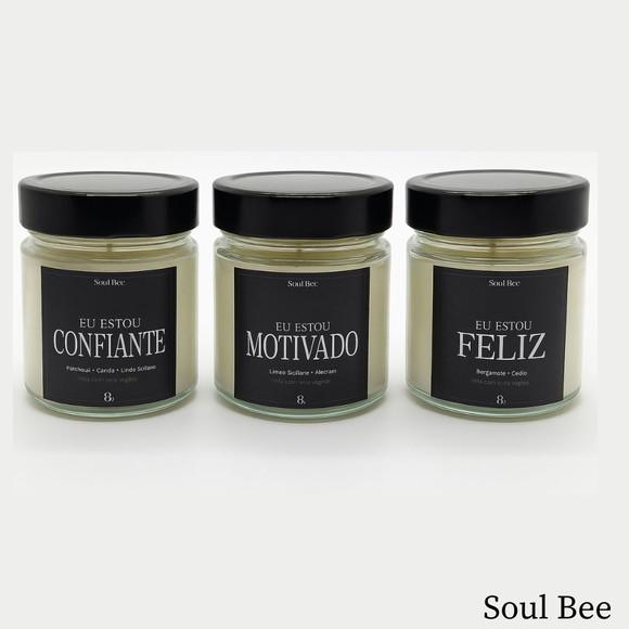 Kit de Trio de Velas Aromáticas Coleção Eu Estou