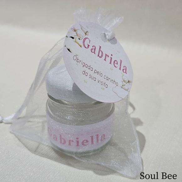 Mini Vela Perfumada Maternidade Menino com Tag e Saquinho