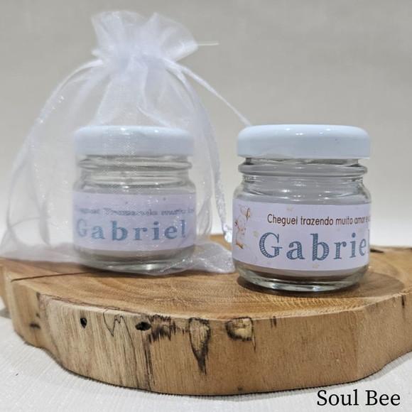 Mini Vela Perfumada Maternidade Menino com Tag e Saquinho