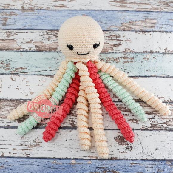 Polvo Colorido Amigurumi