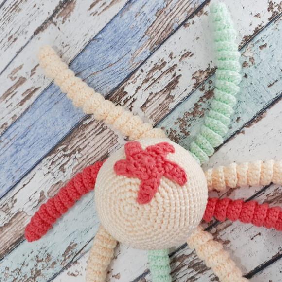 Polvo Colorido Amigurumi