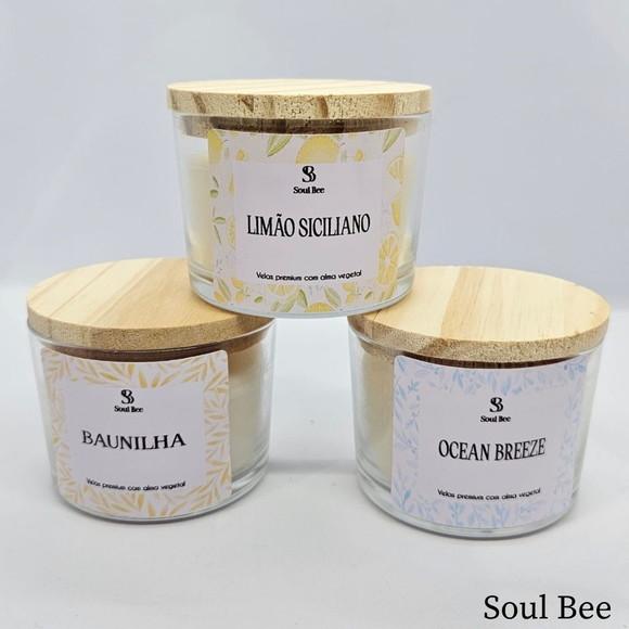 Trio de Vela / Limão Siciliano, Bergamota e Oceano Breeze