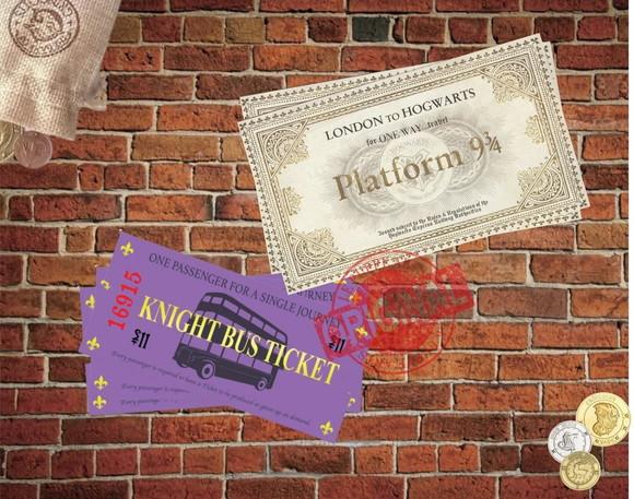 Ticket Plataforma 9 3/4 Hogwarts Express + Knight Bus