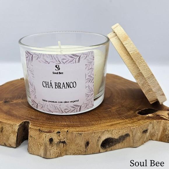 Trio de Velas Flor de Cerejeira, Chá Branco e Capim Limão