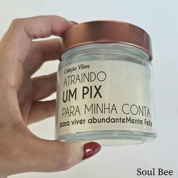 Vela Aromática Atraindo Um Pix - Good Vibes