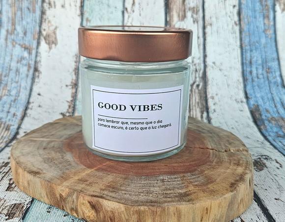Vela Aromática Perfumada Premium Good Vibes
