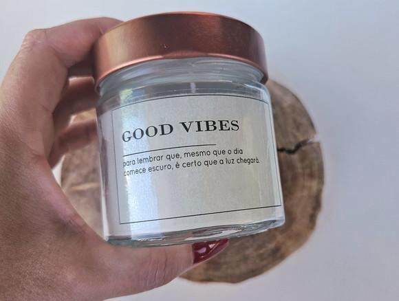 Vela Aromática Perfumada Premium Good Vibes