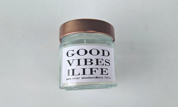 Vela Aromática Perfumada Premium Good Vibes