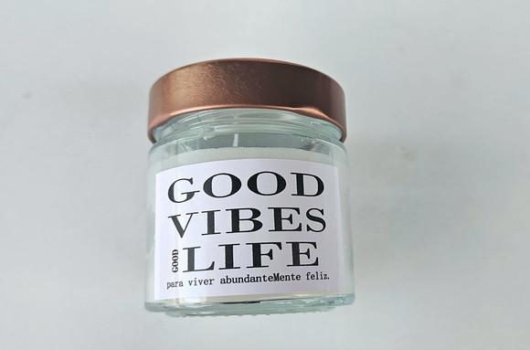 Vela Aromática Perfumada Premium Good Vibes
