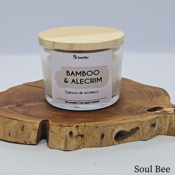 Vela Perfumada Coleção Aura - Bamboo e Alecrim - 150g