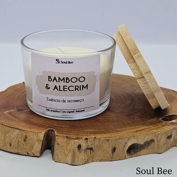 Vela Perfumada Coleção Aura - Bamboo e Alecrim - 150g