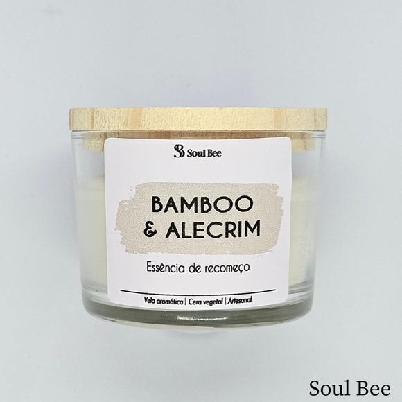 Vela Perfumada Coleção Aura - Bamboo e Alecrim - 150g