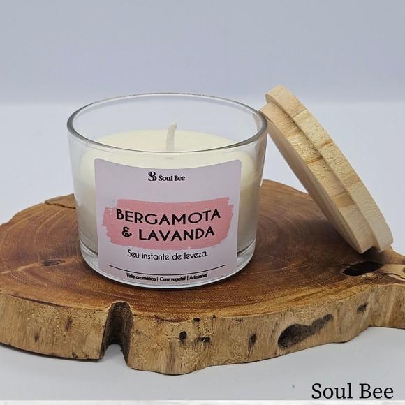 Vela Perfumada Coleção Aura - Bergamota & Lavanda- 150g