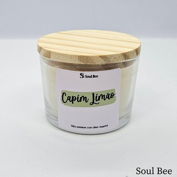 Vela Perfumada Coleção Aura - Capim Limão- 150g