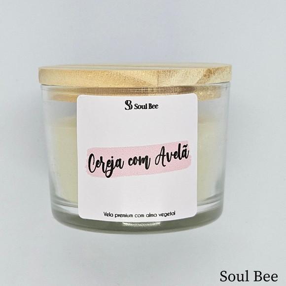 Vela Perfumada Coleção Aura - Cereja com Avelã - 150g