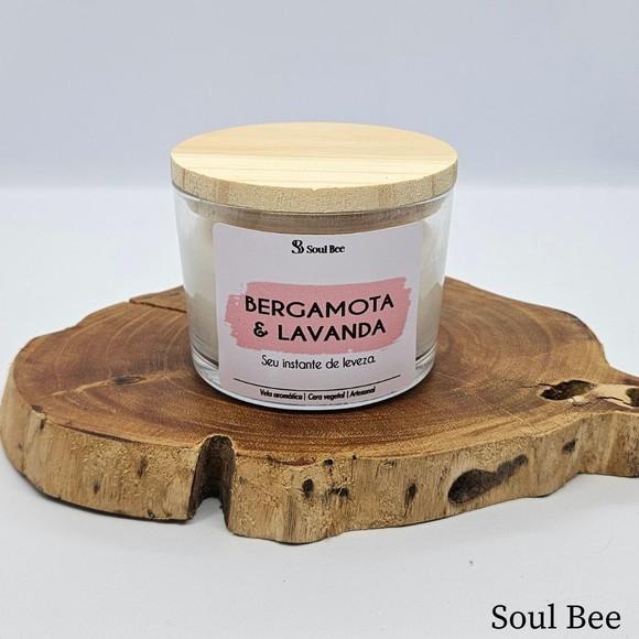 Vela Perfumada Coleção Aura - Bergamota & Lavanda- 150g