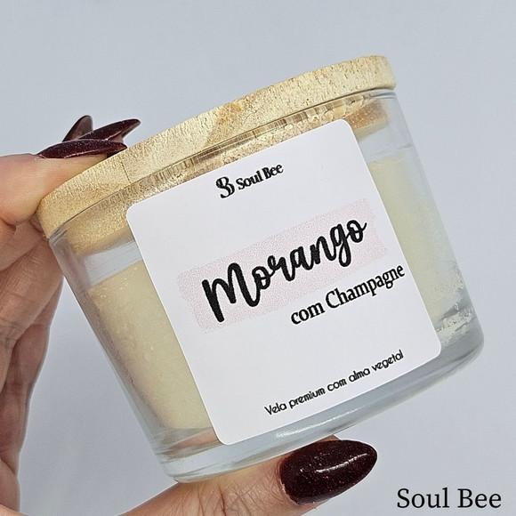 Vela Perfumada Coleção Aura - Morango com Champagne- 150g