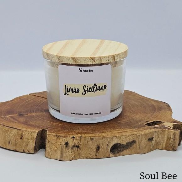 Vela Perfumada Coleção Aura - Limão Siciliano - 150g