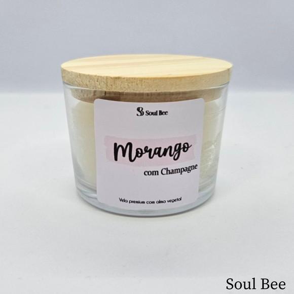 Vela Perfumada Coleção Aura - Morango com Champagne- 150g