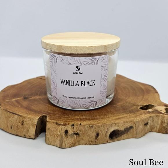 Vela Perfumada Coleção Essencial Vanilha Black - 150g