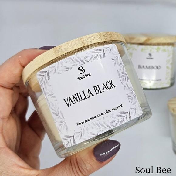 Vela Perfumada Coleção Essencial Vanilha Black - 150g