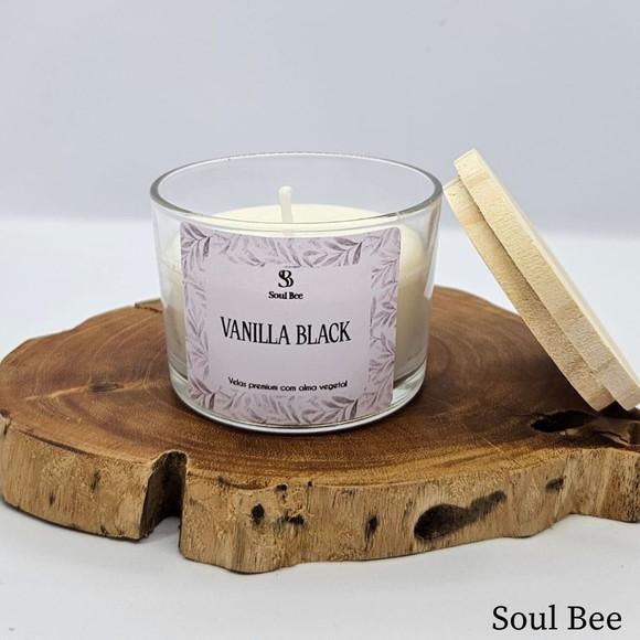 Vela Perfumada Coleção Essencial Vanilha Black - 150g