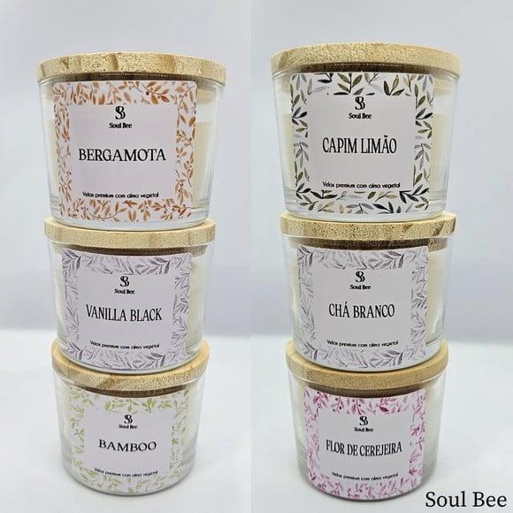 Vela Perfumada Trio de Velas Aromáticas - Presente com Alma