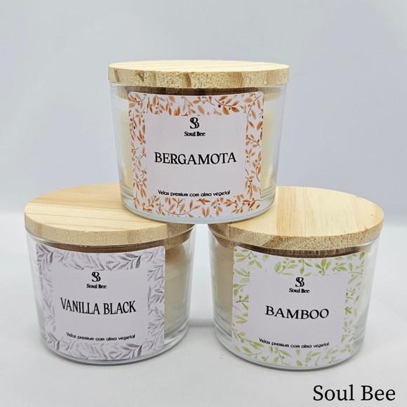 Vela Perfumada Trio de Velas Aromáticas - Presente com Alma