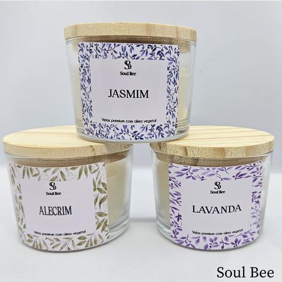 Vela Perfumada Trio de Velas Aromáticas - Presente com Alma