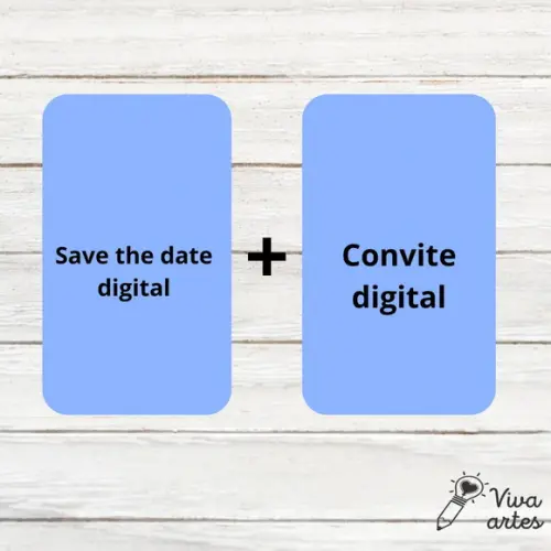 Arte Digital Personalizada - Convite Digital + Save The Date