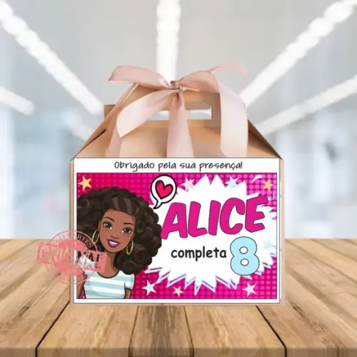 Caixa Maleta Digital Barbie- Artes Lembrancinha