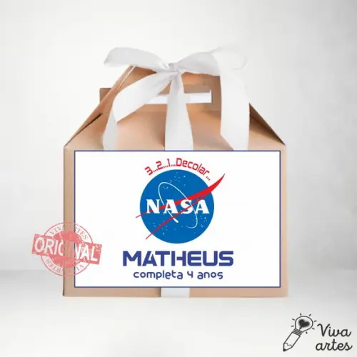 Caixa Maleta Digital Astronauta - Artes Lembrancinha