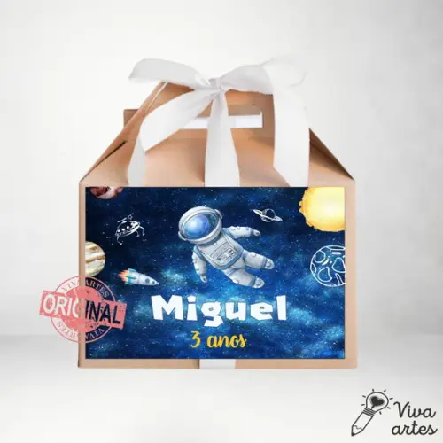 Caixa Maleta Digital Astronauta - Artes Lembrancinha